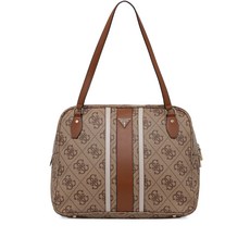 게스 모노그램 패턴 브리프 케이스