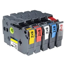 브라더 호환 라벨테이프 6mm~36mm 라벨지 리필 라벨기, 6mm, 노랑바탕 검정문자_A611