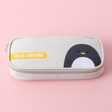 아이예스 애니멀 파라다이스 캐릭터 필통, 1개, 아이보리