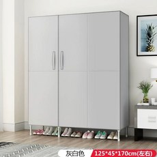 패브릭 수납장 이불 튼튼한 조립식 옷장 기숙사 간이 자취방, I. 흰색 편리하게 문을 열었습니다 폭 5cm