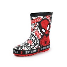 Marvel 스파이더맨 레드 보이즈 레인 부츠 | 야외 놀이 및 비 오는 날씨를 위한 캐릭터 디자인 상품 - 12 영국 161100