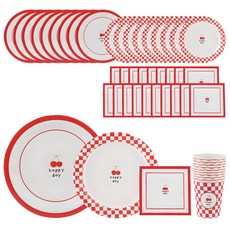 IY&STORY Coco 快樂櫻桃派對桌 25 便士套裝, 2套