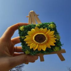 해바라기 석고 방향제 액자 키트 만들기(1인)