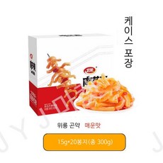 식 곤약 위룡 두부천엽 매운맛 여가스낵 케이스포장, 20개, 15g