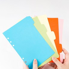 GS A5 6공 플래너 인덱스 5p 페이지 커버 바인더 다꾸 속지 스프링, B_A5세로