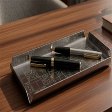 파랑파랑몰 한글패턴펜트레이 외국인선물 펜거치대