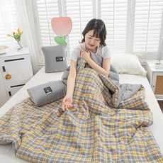 全棉抱枕被子兩用空調毯子午睡辦公室枕頭被汽車載靠枕摺疊二合一, 1個, 卡森:疊起40x40打開被子:105x155cm(±5cm)