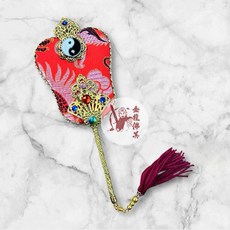 金龍佛具 手工道祖扇 台灣製 1尺3/1尺6, 1個, 1尺3紅色一支B款