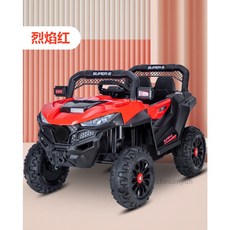 淘氣寶貝兒童四驅電動吉普車1045 可搖擺可遙控 兒童越野車 前後避震, 紅色, 1個