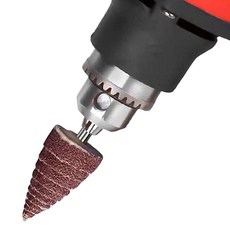 전동드릴 사포 원추형 사포 헤드 샌드 페이퍼 샌딩 비트 휠 연마 그라인딩 1+1, 1개