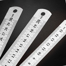 스틸자 스텐 쇠 자 철자 측정용 눈금자 30cm, 1개