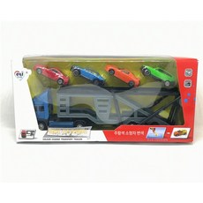 대형 트럭 모형 아날로그 덤프 농장 운송 차량 유조차 소형 운반, 블루, 건설 운송 트럭, 1개