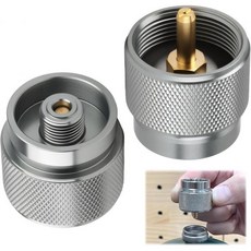 2개 세트 프로판을 부탄으로 전환하는 어댑터 야외 캠핑용 1파운드 프로판 탱크 재충전 EN417 린달 밸브 출력 캠핑객 배낭 하이킹 등산객 요리 애호가에게 적합, 2개 세트 프로판을 부탄으로 전환하는 어댑터 야외 캠핑