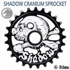 I.H BMX SHADOW CRANIUM SPROCKET 齒盤 場地車/平衡車/BMX/越野車/MTB適用, 黑色,25T, 1個