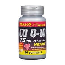 MASON natural 輔酶 Q-10 75 毫克軟膠囊, 30顆, 1罐