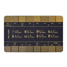 커피 분쇄도 측정 BREWLER 참고 카드 와이드형 영문 비교카드