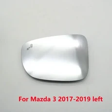 자동차 사각지대 경고 가열 백미러 윙 문짝 사이드 미러 유리 렌즈 마즈다 3 악셀라 6 아테나 CX-3 CX-5 2, 10 For M3 17-19 left
