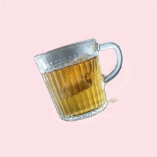 유리컵 드룀빌드 디자인 찻잔 250ml 쏙템, 1개