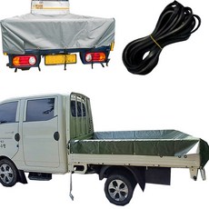 이드나인 그레이 PVC210 1톤더블캡 화물차호로 바닥짐 2.4x2.5+고무바, 선택2 1톤더블캡 2.4x2.5+사각고무바, 1세트