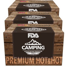 핫앤핫 초대형 캠핑용 핫팩 BROWN 230g, 3세트