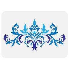 PET 전통문양 페인팅 스텐실 무늬 테마 벽화 패턴 동양 풍 인테리어 DIY, 아더스 428, 1개