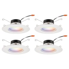 레트로핏 스마트 다운라이트 RGBW M6 10.2cm 4인치 매트화이트, 단일
