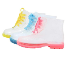 유아동 투명 무지개 장마 갯벌체험 어린이부츠 장화 부츠