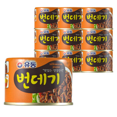 유동 번데기 통조림 술안주 간편 야식 고단백, 10개, 130g