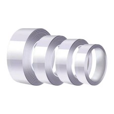 強力無痕雙面膠 加厚版 奈米防水透明壓克力膠帶, 1個, 加厚2mm／寬5cm／長100cm