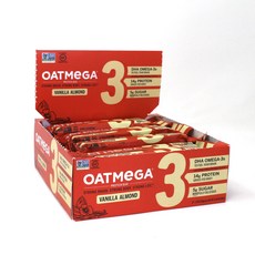 OATMEGA 蛋白棒香草杏仁無麩質, 50g, 12條