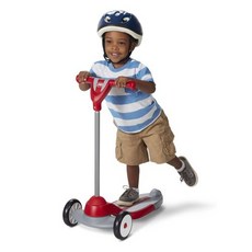 Radio Flyer My First Scooter for ages 2-5 Toddler Scooters with three wheels and wide deck for, 빨간색, 1개