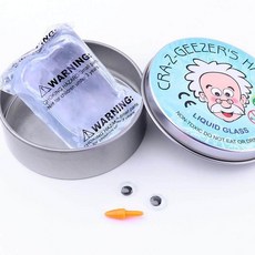 퍼티 슬라임 1+1 액체괴물 야광 유리 젤리 할아버지, 블루+핑크, 1개