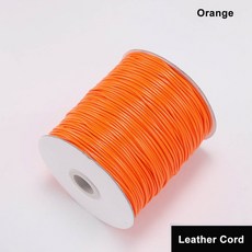 1/1.5mm 칠 로프 실 끈 왁스 코드 용품 보석 꼬임 만들기 면 10m 가죽 팔찌 구슬 2mm 마크라메 공예, 1개, 16 orange
