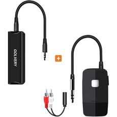 차량용 블루투스 5.3 수신기 차량가정PC 스테레오 시스템용 접지 루프 노이즈 차단기 3.5mm 또는 RCA AUX 잭, 차량용 블루투스 5.3 수신기 차량가정PC 스테레오 시