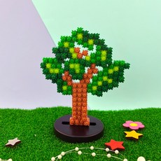 오렌지몰 디폼 끼우기블럭 식목일 나무 장식 만들기-뱅갈고무나무 1091272, 단품없음