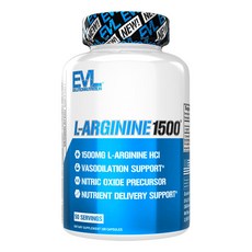 EVLUTIONNUTRITION 左旋精胺酸膠囊 1500mg, 100顆, 1罐