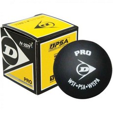 DUNLOP 스쿼시볼 스쿼시공 던롭 프로 더블 옐로우 스쿼시 볼개인, 1개
