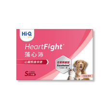 Hi-Q pets HeartFight 藻心沛 日常照護型 (S小劑量) 30顆 犬貓心臟保健營養品，維持心臟機能健康, 1個, 心臟照護保健