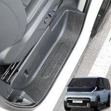 BMC PV5 패신저 카고 호환용품 도어스텝커버 튜닝 발자국방지 스티커, 카고 - 카본