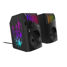 【Foxxray】FXR-SPK-01 雷斧2.0雙模式電競音箱 藍牙/有線雙模式 全音域單體 立體聲效, 黑色, FXR-SPK-01