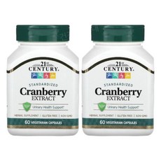 21세기 크랜베리 추출물 60캡슐 2개 칼슘 프로안토시아니딘 Cranberry, 60정