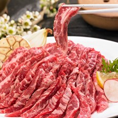 가성비 끝판왕 소고기 모둠 구이 세트 갈비살 부채살 업진살 우삼겹 진공포장, 1개, 800g