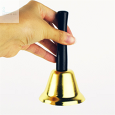 출입문 종소리 입장알림 핸드벨 식당용, 65mm 금색, 1개