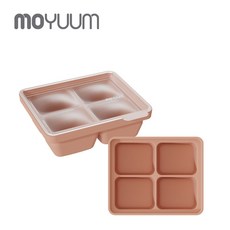 moyuum 寶寶副食品製冰盒, 南瓜橘, 1個, 90ml