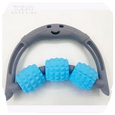 環型夾腿按摩器 - 大腿/小腿按摩 - 美腿器/夾腿器 - 按摩滾輪, 詳見包裝, 詳見包裝, 藍灰/3輪