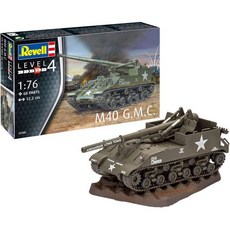 레벨 Revell GmbH 03280 3280 176 M40 GMC 플라스틱 모델 키트 멀티 컬러 1/76, 1개