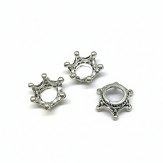 왕관 파츠 (1개) 데코장식 석고방향제 만들기 DIY 재료, 실버