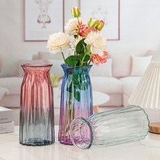 Bright L 유러피안 크리스탈 인테리어 화병, 블루 퍼플