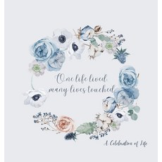 (영문도서) Celebration of life funeral book Condolence book to sign (Hardback cover) Hardcover, Lulu and Bell, English, 9781839901188