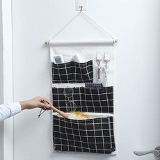 소품 정리함 정리 선반 벽걸이 수납포켓 보관함 수납, 블랙